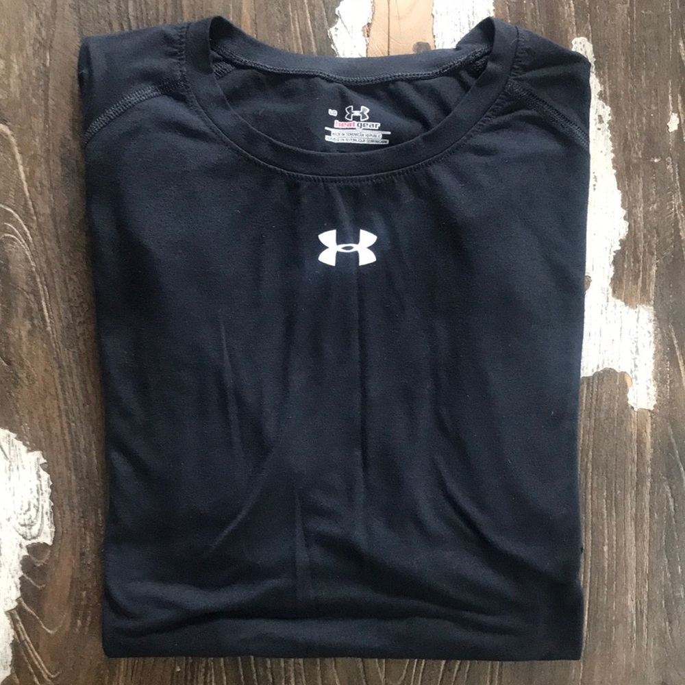 Under Armour L Men’s Black Short Sleeve Heatgear